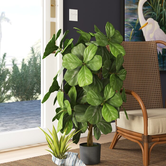 36" Artificial Fiddle Leaf Fig Tree in Planter LX5348