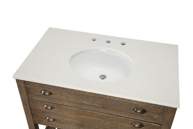 36'' Single Bathroom Vanity with Vanity Top