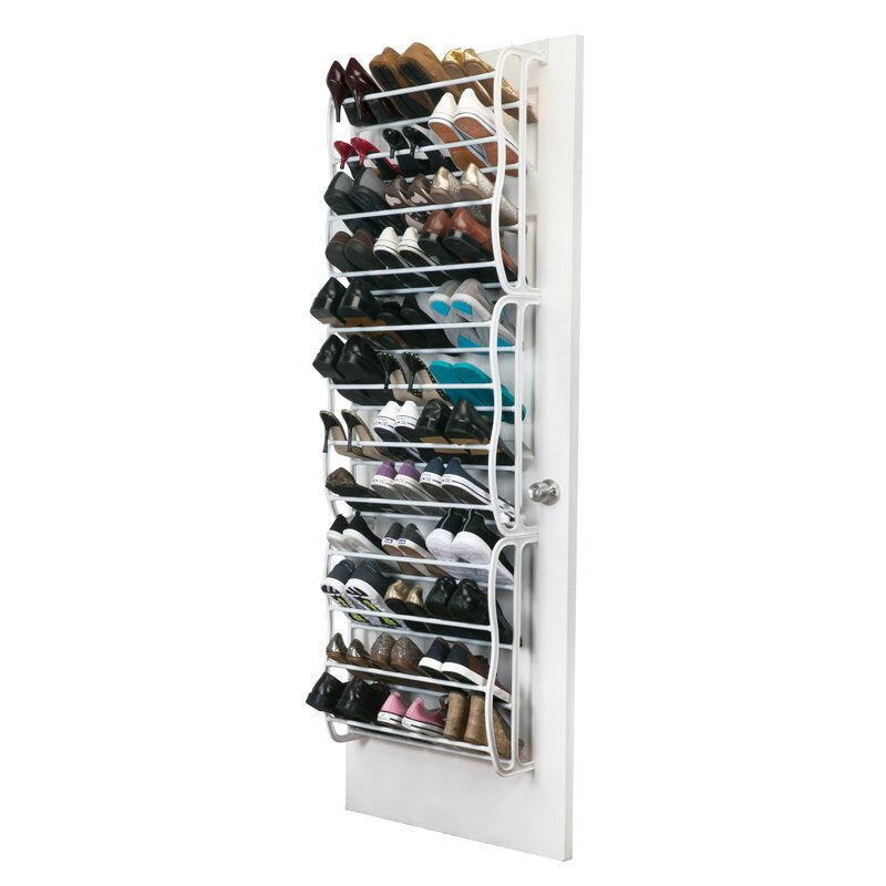 36 Pair Overdoor Shoe Organizer 71'' H x 7.5'' W x 24'' D