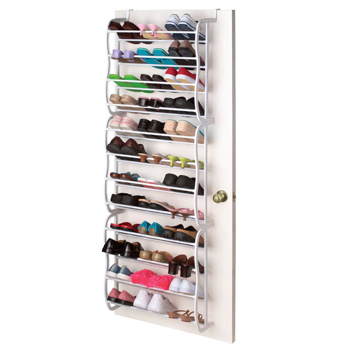36 Pairs Matte Plastic Shoe Rack