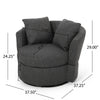 37.5'' Wide Swivel Barrel Chair
