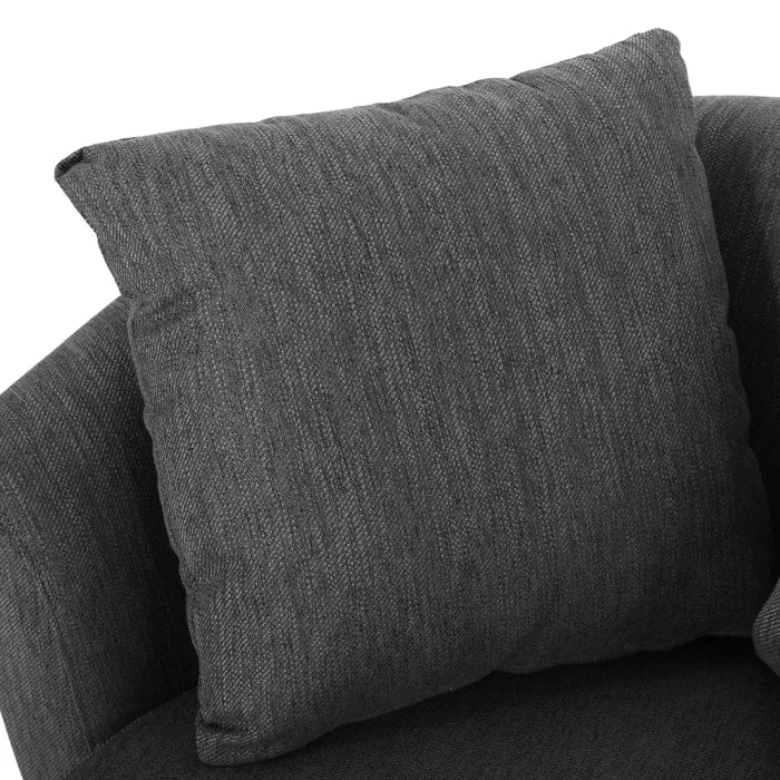 37.5'' Wide Swivel Barrel Chair