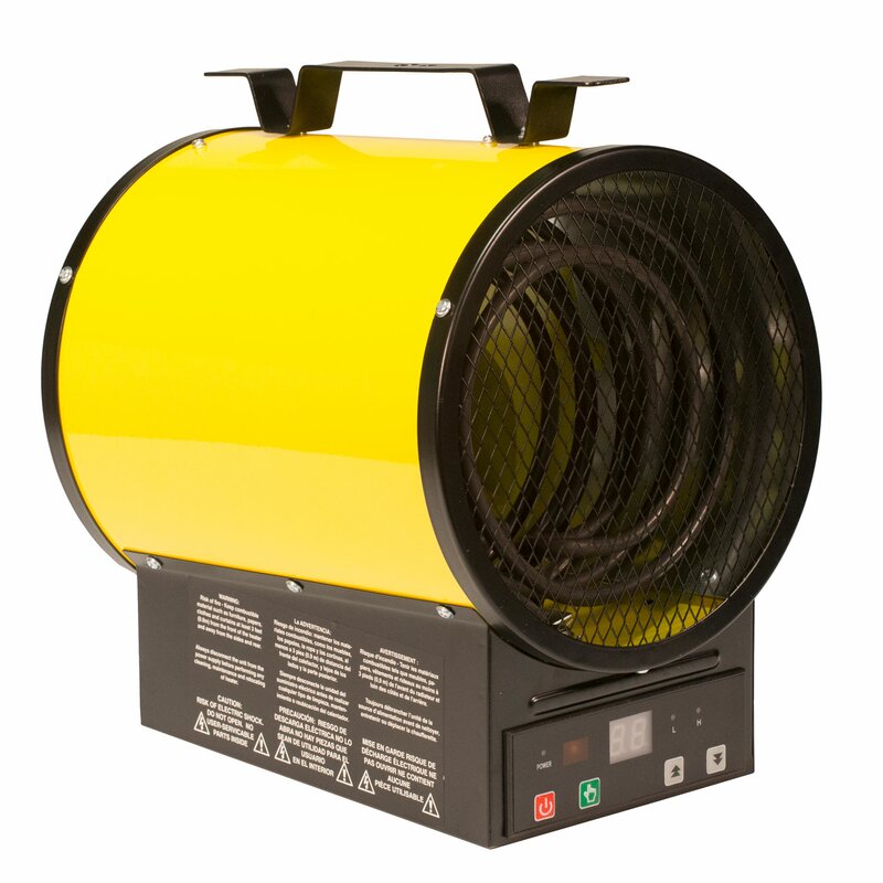 3750 Watt Electric Forced Air Utility Heater with Automatic Thermostat w/ Remote (Part number: EUH4000R) CYB795
