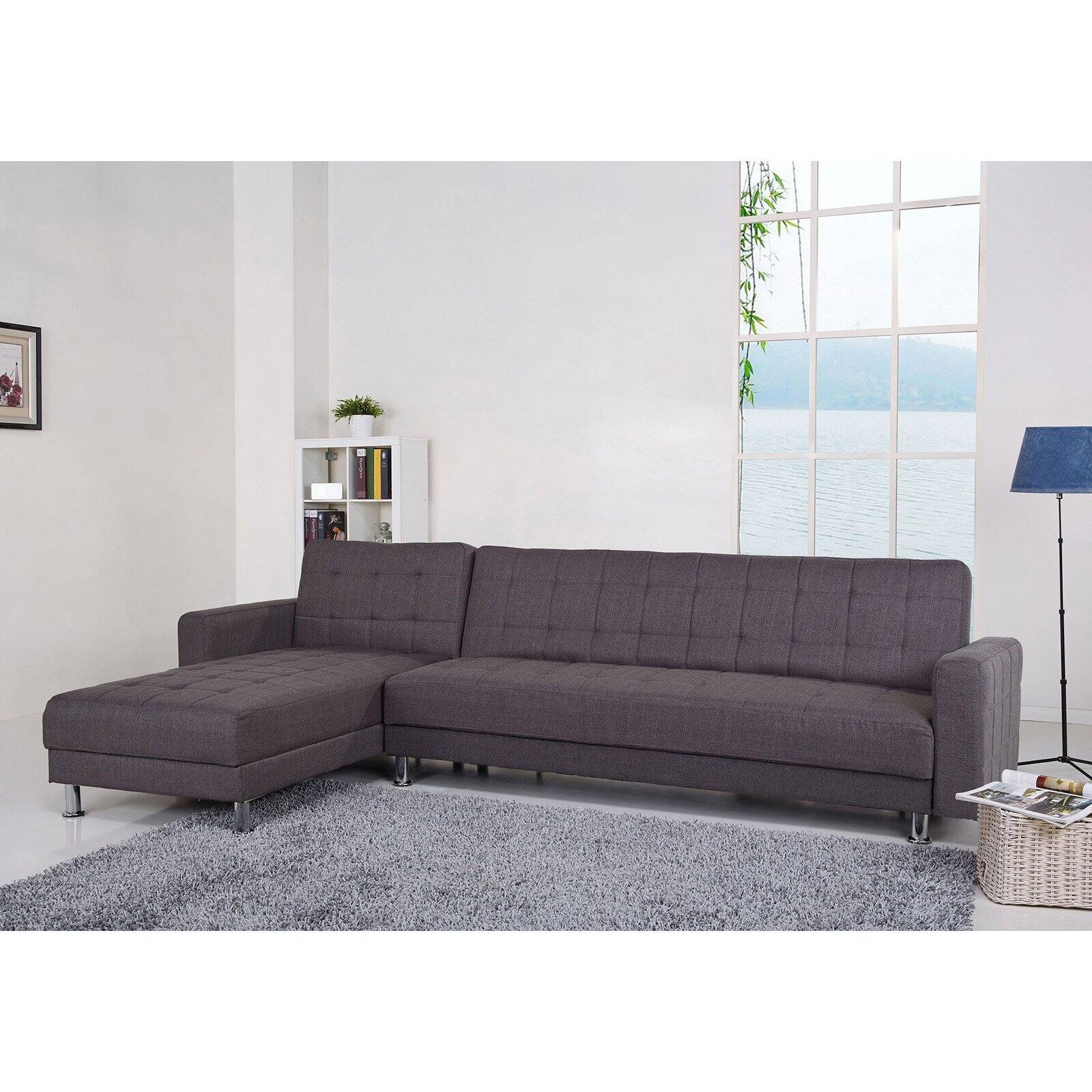 Gold Sparrow Frankfort Fabric Convertible Sectional Sofa pt739