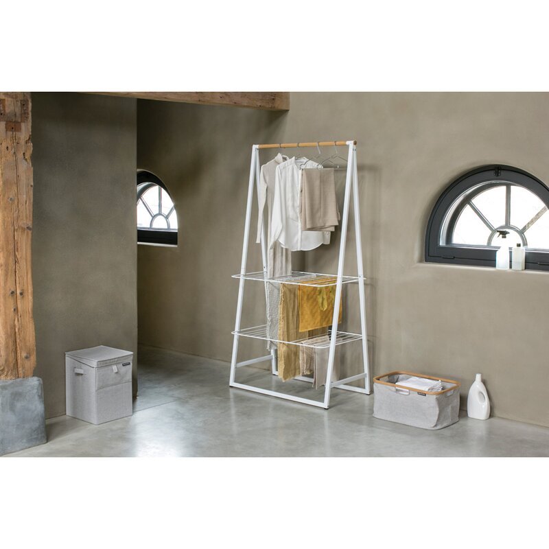 White 39.2'' Clothes Rack