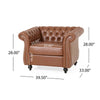 39.5'' Wide Tufted Chesterfield Chair