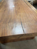 19 in. x 52 in. Brown Natural Wood Coffee Table