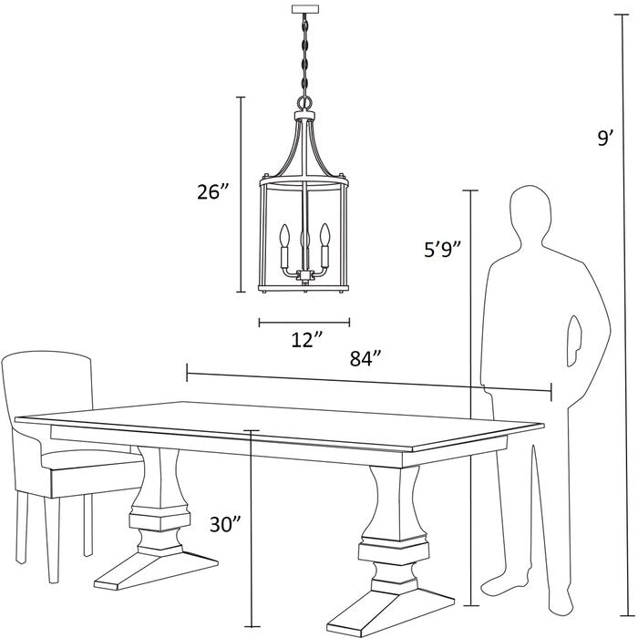 3 - Light Lantern Cylinder Pendant #J54