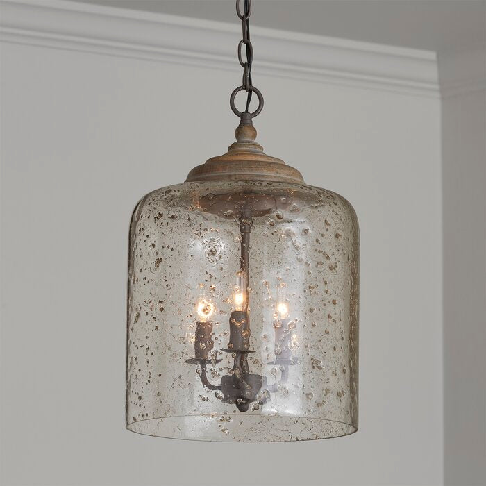 3 - Light Nordic Gray Unique/Statement Pendant (final cut, no further discounts)