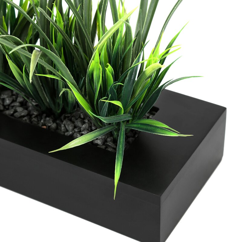 3 - Piece Artificial Onion Grass Plant in Pot Set