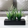 3 - Piece Artificial Onion Grass Plant in Pot Set