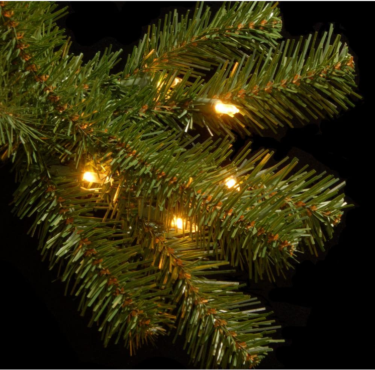 7 ft. North Valley Spruce Hinged Artificial Christmas Tree with 500 Clear Lights KB1292-A5-B2-P1