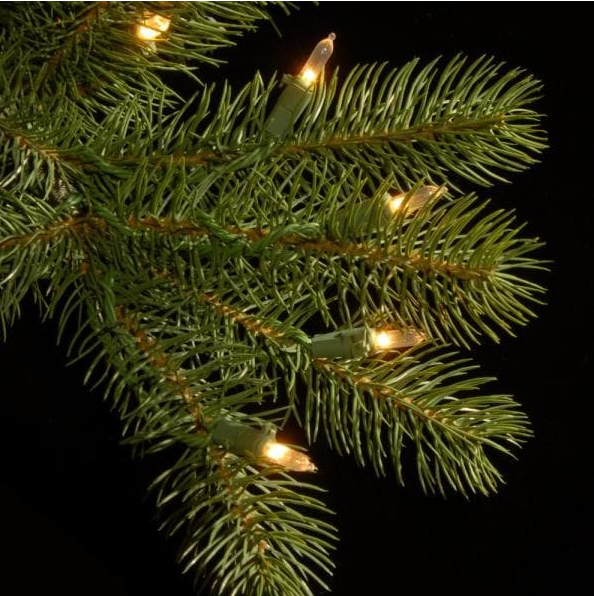 10 ft. Feel Real Downswept Douglas Hinged Artificial Christmas Tree with 1200 Clear Lights