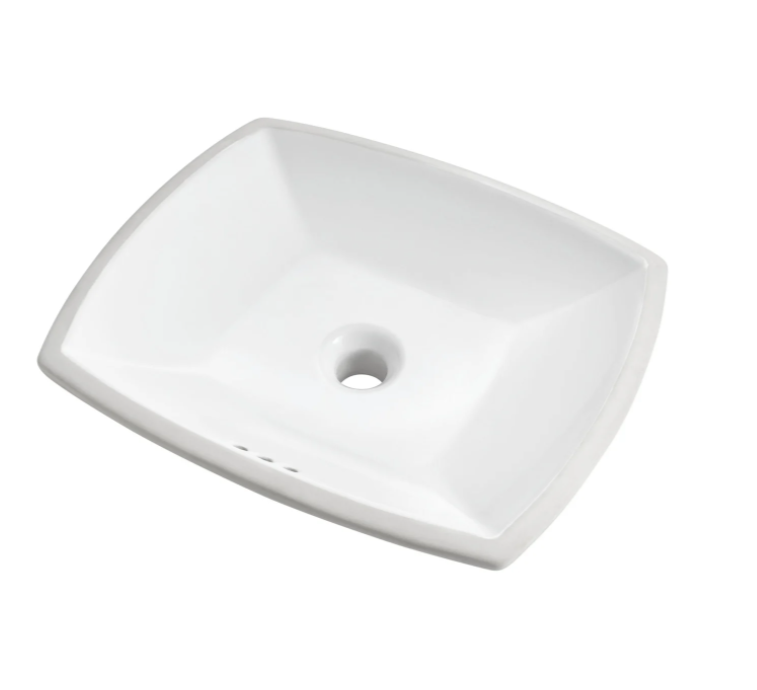 American Standard Edgemere 18-1/2" Undermount Vitreous China Bathroom Sink with Overflow