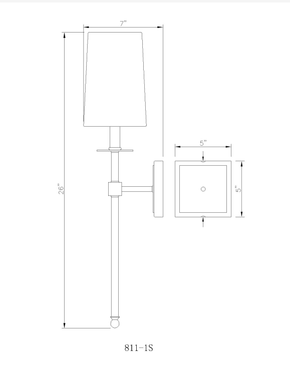 Z-Lite Camila 26" Tall Wall Sconce