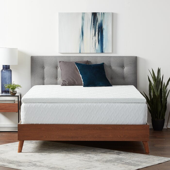 3" Twin Gel Memory Foam Mattress Topper, twin