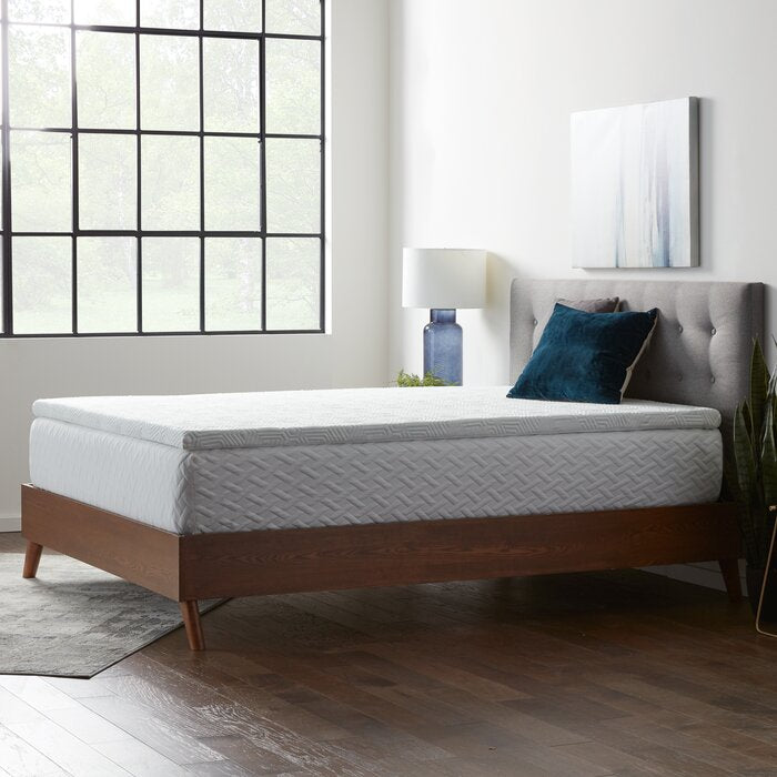 3" Twin Gel Memory Foam Mattress Topper with Cover