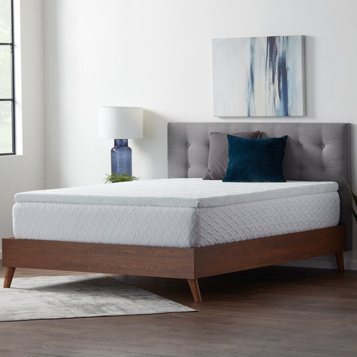 3" Twin Gel Memory Foam Mattress Topper with Cover