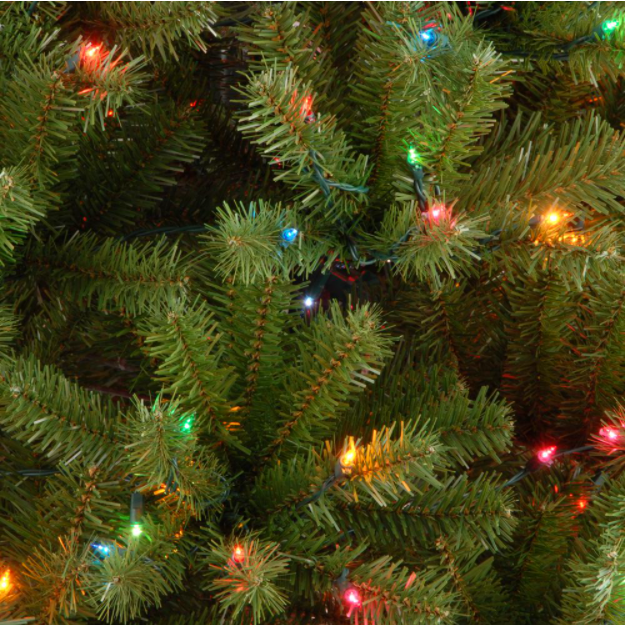4.5 ft. North Valley Spruce Artificial Christmas Tree with Multicolor Lights