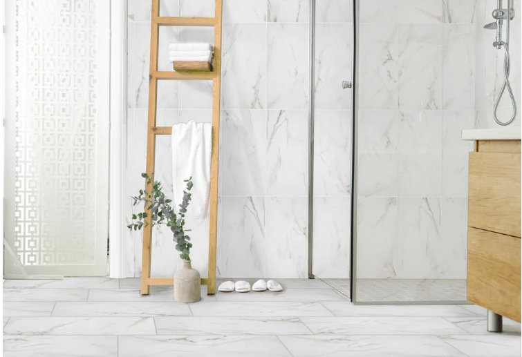 Michelangelo Calacatta Rectified 12 in. x 24 in. Porcelain Floor and Wall Tile (13.3 sq. ft. /case) (11 cases) (11 boxes) KBO252