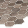 Driftwood Hexagon 11.02 in. x 12.76 in. x 6 mm Matte Recycled Glass Mesh-Mounted Mosaic Tile (0.98 sq. ft.) (2 cases)