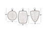 23 in. x 15 in. White Wood Farmhouse Wall Decor (Set of 3)