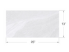 Austral White 13 in. x 25 in. Glazed Porcelain Floor and Wall Tile (10.76 sq. ft. / case) (12 cases) (12 boxes) KBO259