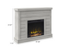 47.38 in. Wall Mantel Electric Fireplace in Omni-Sargent Oak