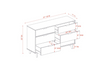 Sloane 6-Drawer Caramel Mid Century Modern Wood Dresser
