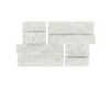 Arctic White Mini Ledger Panel Corner 4.5 in. x 9 in. Natural Split Face Marble Wall Tile (4 sq. ft./Case) (3 cases)