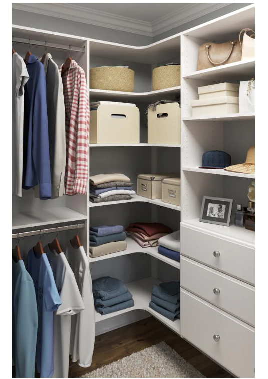 8 in. H x 24 in. W White Wood Drawer