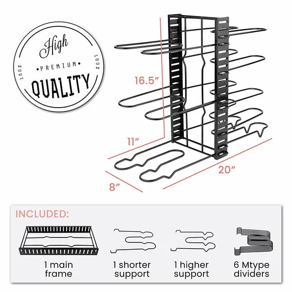 3 DIY Method Freestanding Pot Rack
