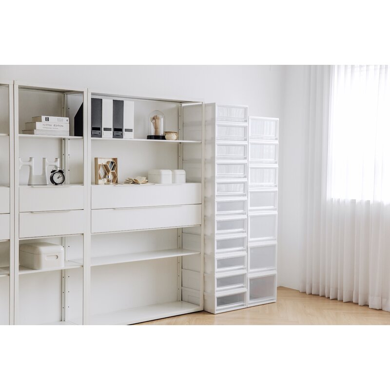 White 3 Drawers Plastic Box CL803