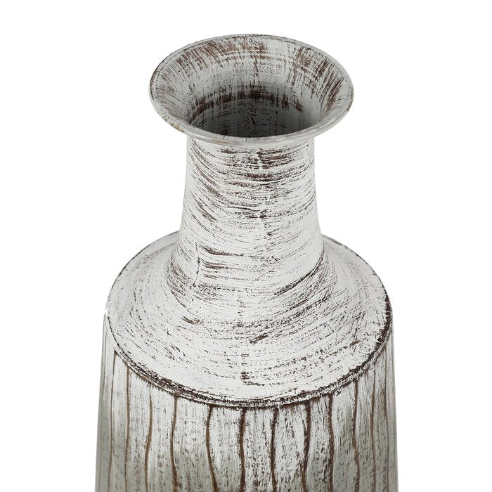 3 Piece Aodren Gray Metal Floor Vase Set K7466