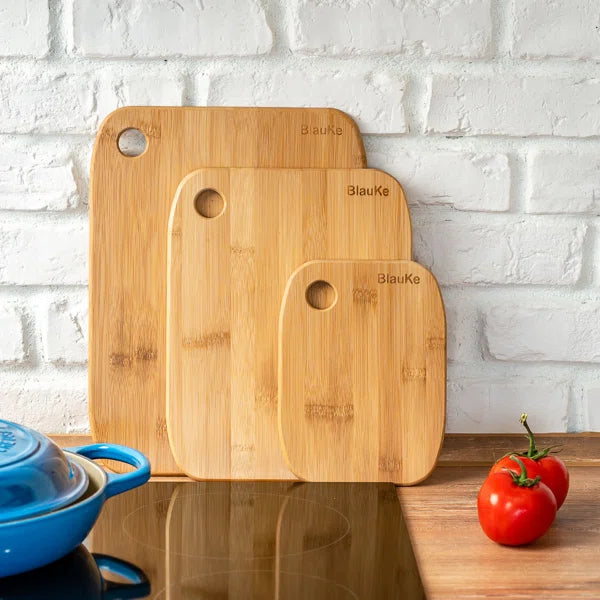 3 Piece Bamboo Cutting Board Set