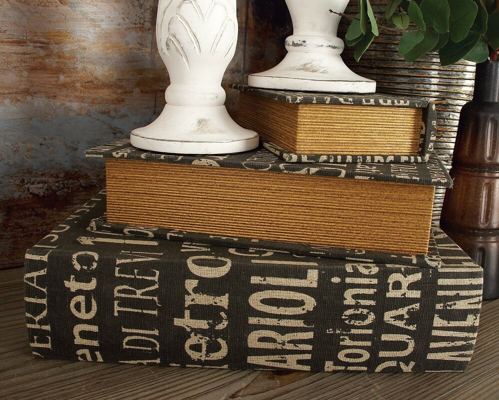 3 Piece Box Book Set #HA995