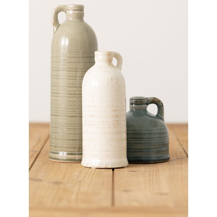 3 Piece Cabell Ceramic Table Vase Set