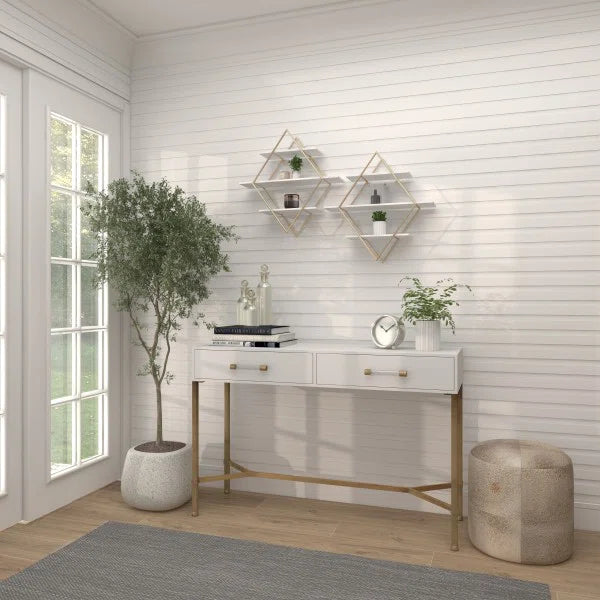 3 Piece Diamond Accent Shelf