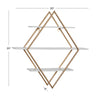 3 Piece Diamond Accent Shelf