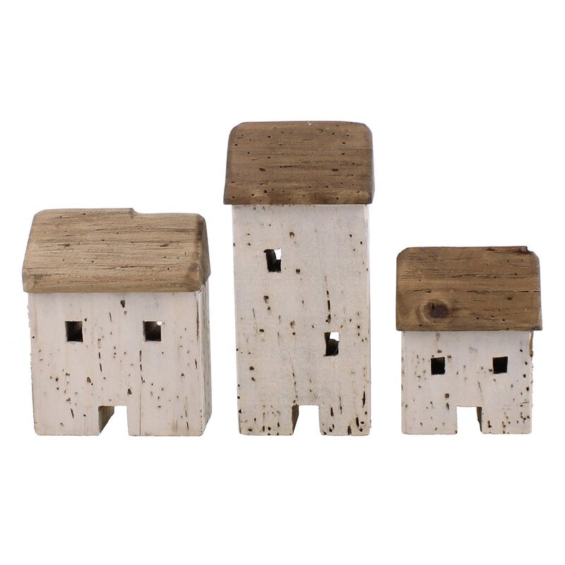 3 Piece Frausto Kelso Cottages Sculpture Set