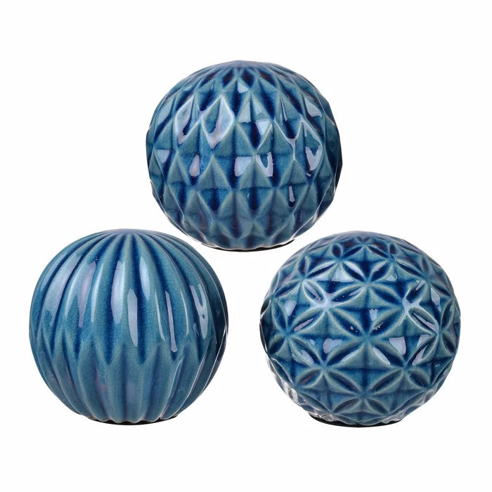 3 Piece Giroflee Ball Sculpture Set