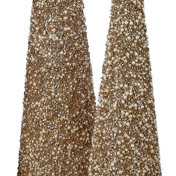 3 Piece Glitter Cone Tree Set