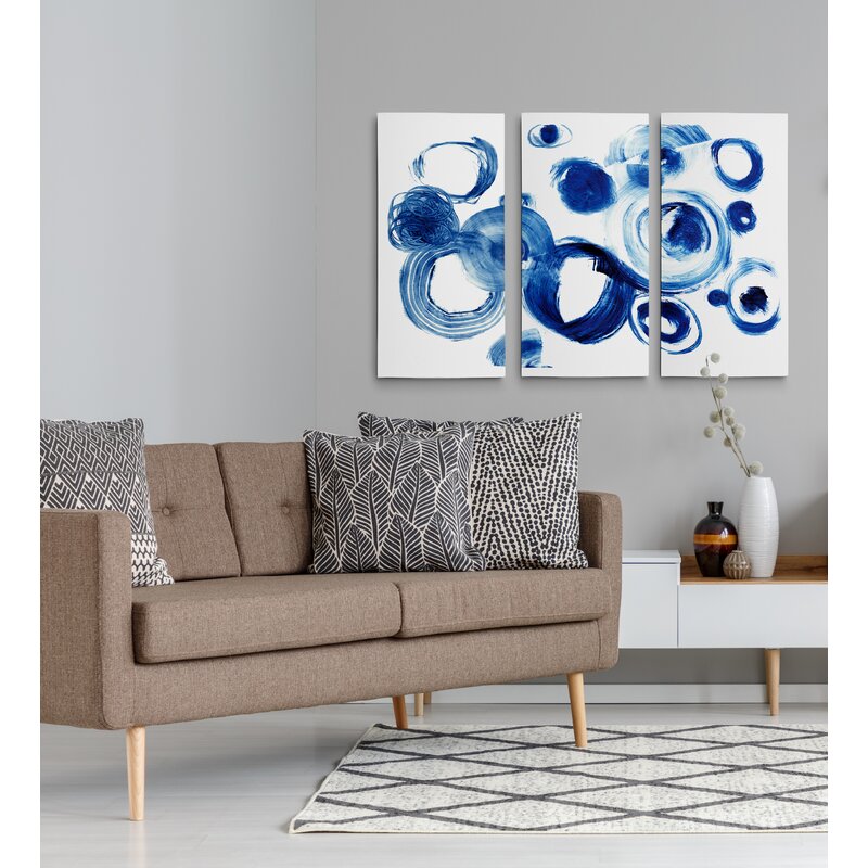 40" H x 60" W x 1.5" D 3 Piece Print on Canvas