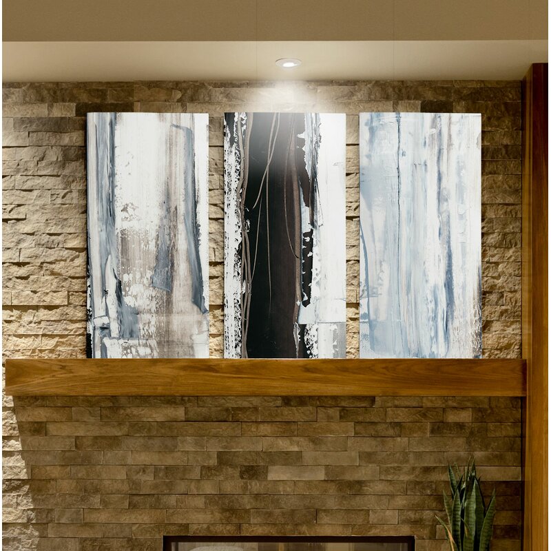 24" H x 36" W x 1.5" D 3 Piece Print on Canvas VB358