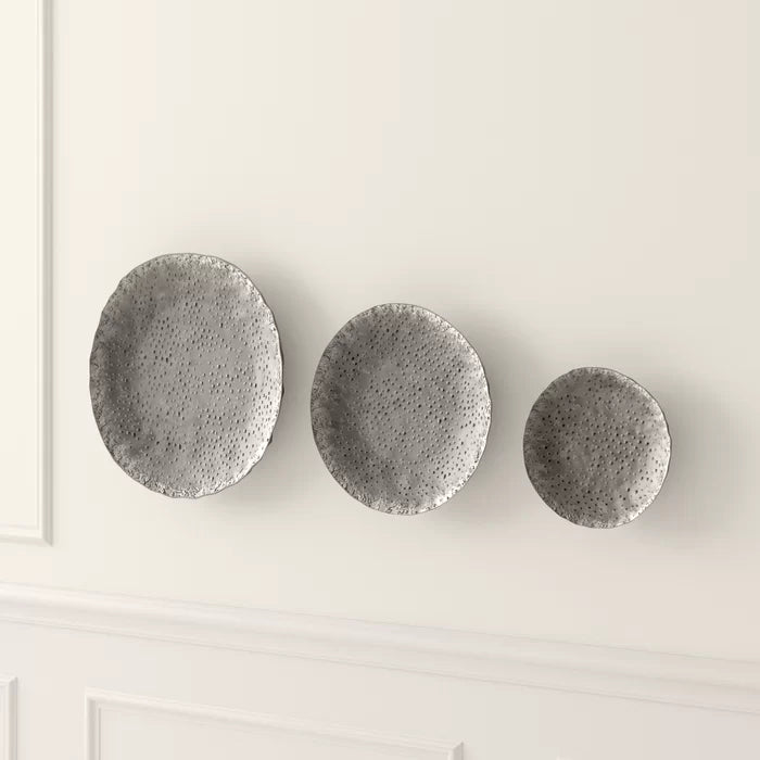 3 Piece Round Metal Wall Décor Set