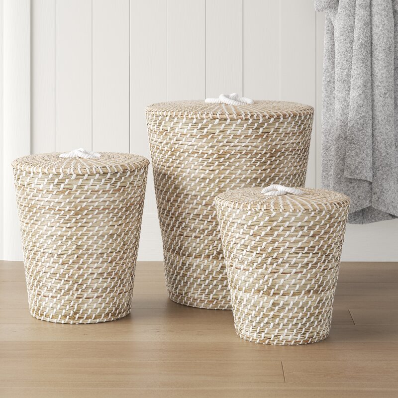 3 Piece Snake Charmer's Rattan Basket Set CYB651