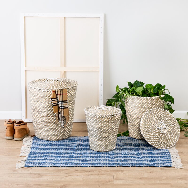 3 Piece Snake Charmer's Rattan Basket Set CYB651