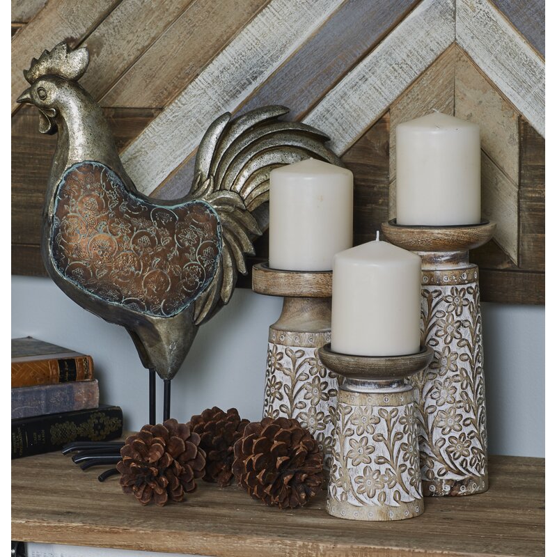 3 Piece Tabletop Candlestick Set KB255