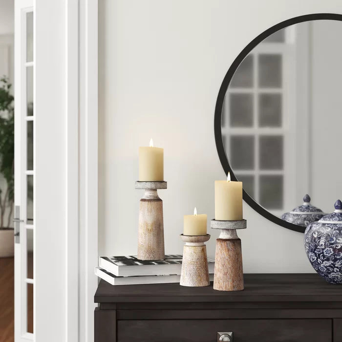 3 Piece Tabletop Candlestick Set