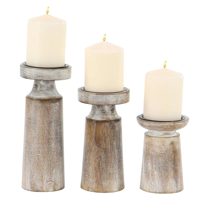 3 Piece Tabletop Candlestick Set